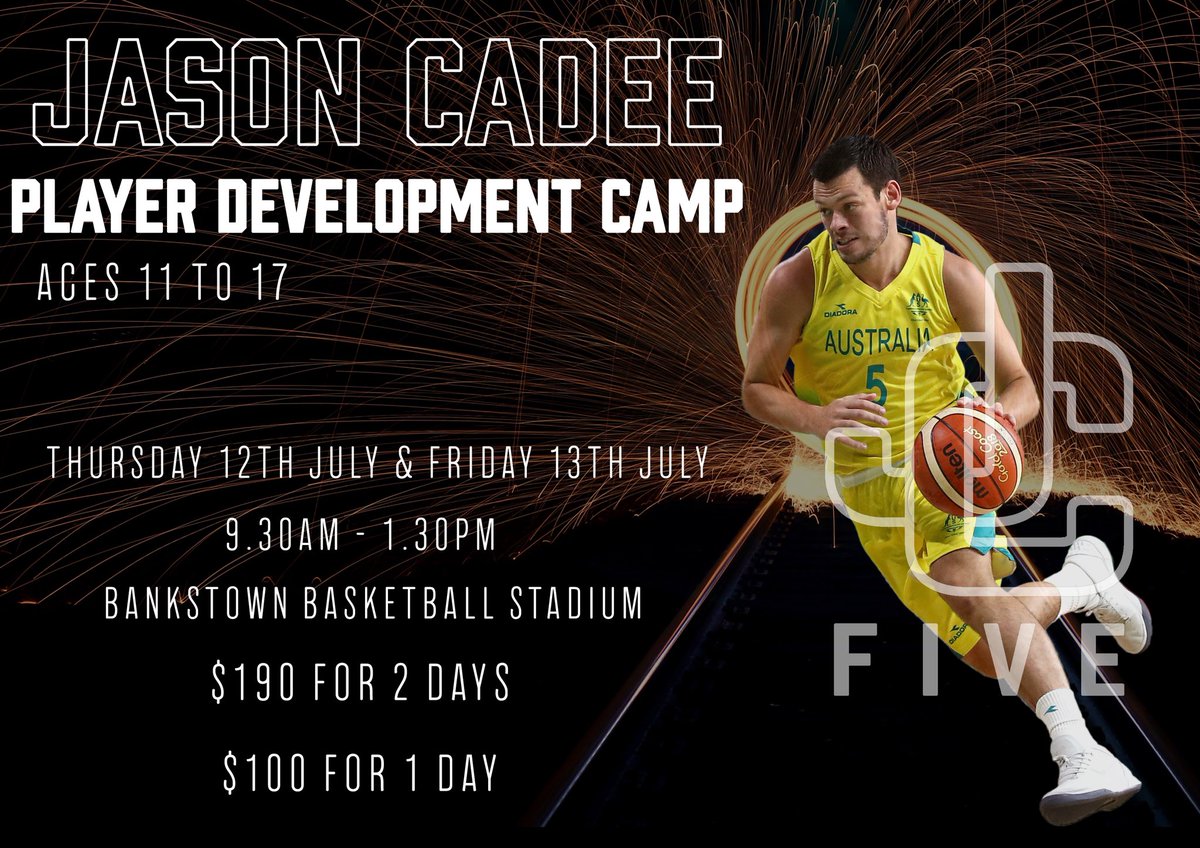 JasonCadee5's tweet image. Looking forward next school holidays to working with some young basketball players around Sydney with the help of some special guest coaches throughout the camp. 
JC5 shirts included. 
Places are limited so for all details head to jasoncadee.com (link in bio)