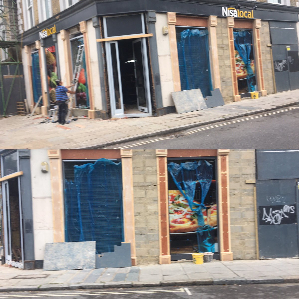 NeilStuke's tweet photo. @ollylaw @CamdenCouncil Really? This went through planning? A Victorian facade is allowed to be vandalised like this? Surely this didn't get approved?? #camden #pubkillers your reputation for killing pubs must be the worst in London @ProtectPubs @EnglishHeritage @PubsAdvisory https://t.co/Z51IxeFNSg