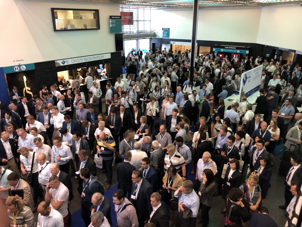 brennanlafferty's tweet photo. Day 2 at #UTECHEurope opens with a rush of attendees and conference delegates. @Utech_PU #UTECHWater https://t.co/SUCdnI7krq