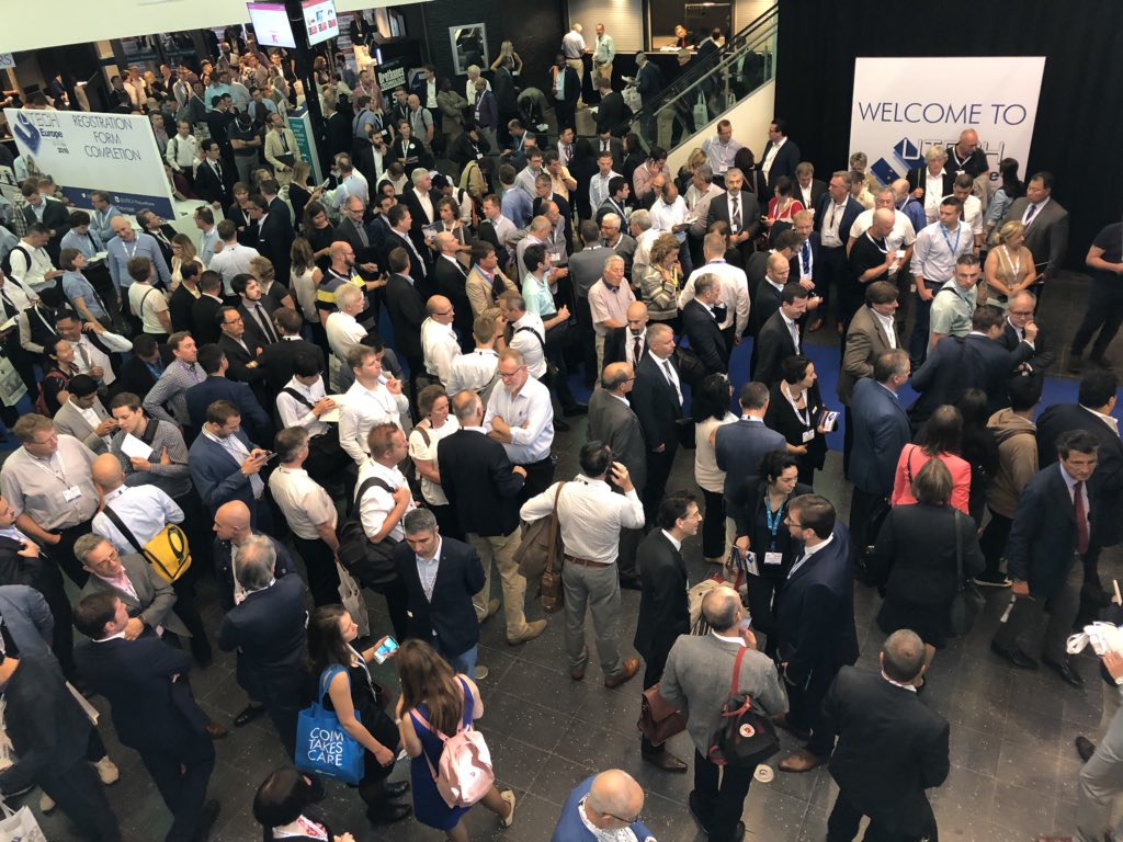 brennanlafferty's tweet photo. Day 2 at #UTECHEurope opens with a rush of attendees and conference delegates. @Utech_PU #UTECHWater https://t.co/SUCdnI7krq