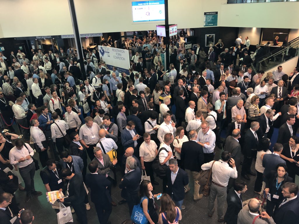 brennanlafferty's tweet photo. Day 2 at #UTECHEurope opens with a rush of attendees and conference delegates. @Utech_PU #UTECHWater https://t.co/SUCdnI7krq
