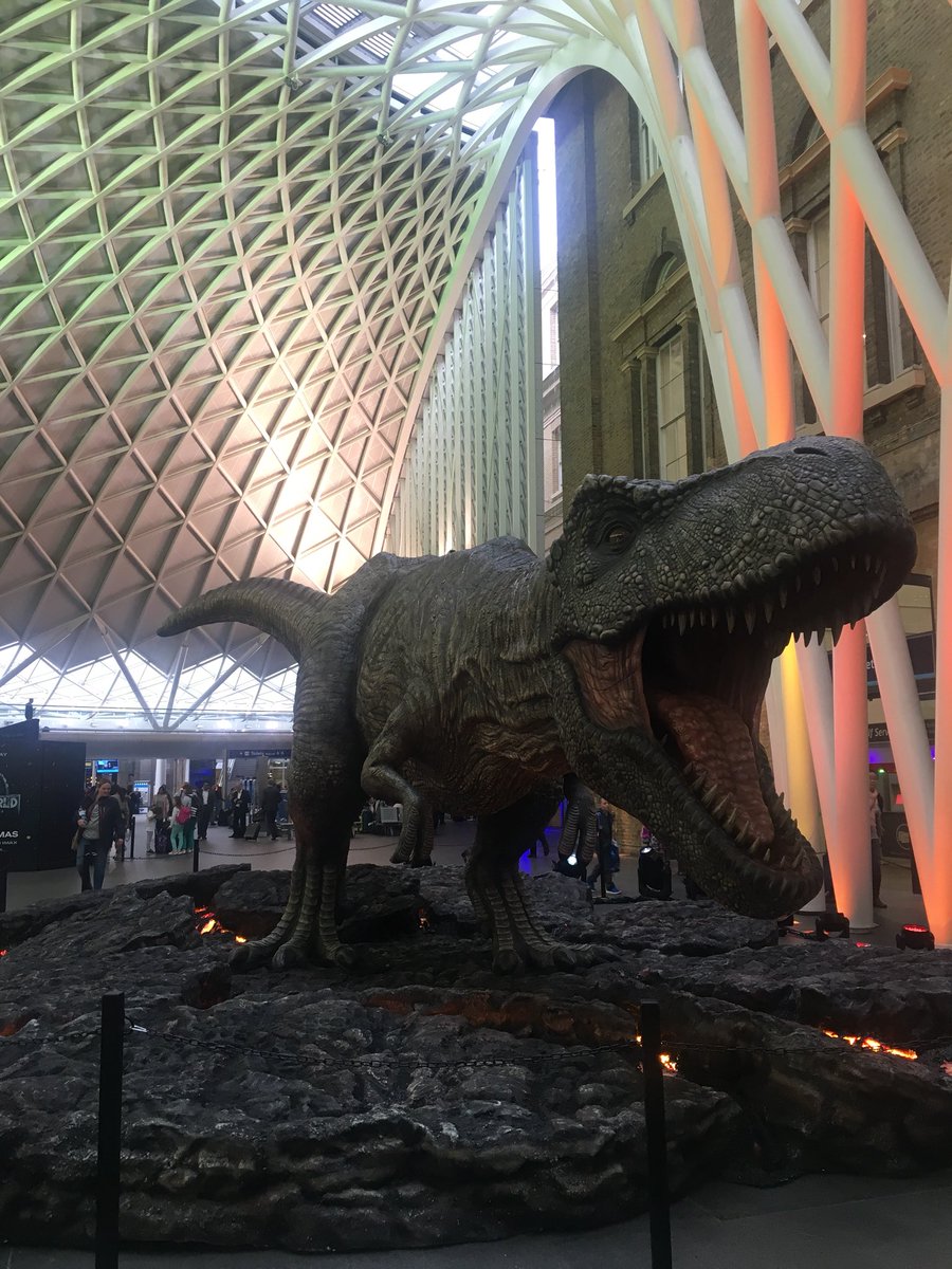 Kings cross or Jurassic world?? #JurassicLondon