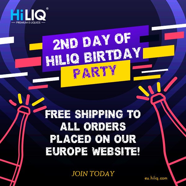 While you wait for our UK site to go live ...Grab some free shipping from our European site in day two of our #BIRTHDAY #celebration #Vapenation #vapefam #vapefamily #ukvaping #vapelife #vapedaily #vapecommunity