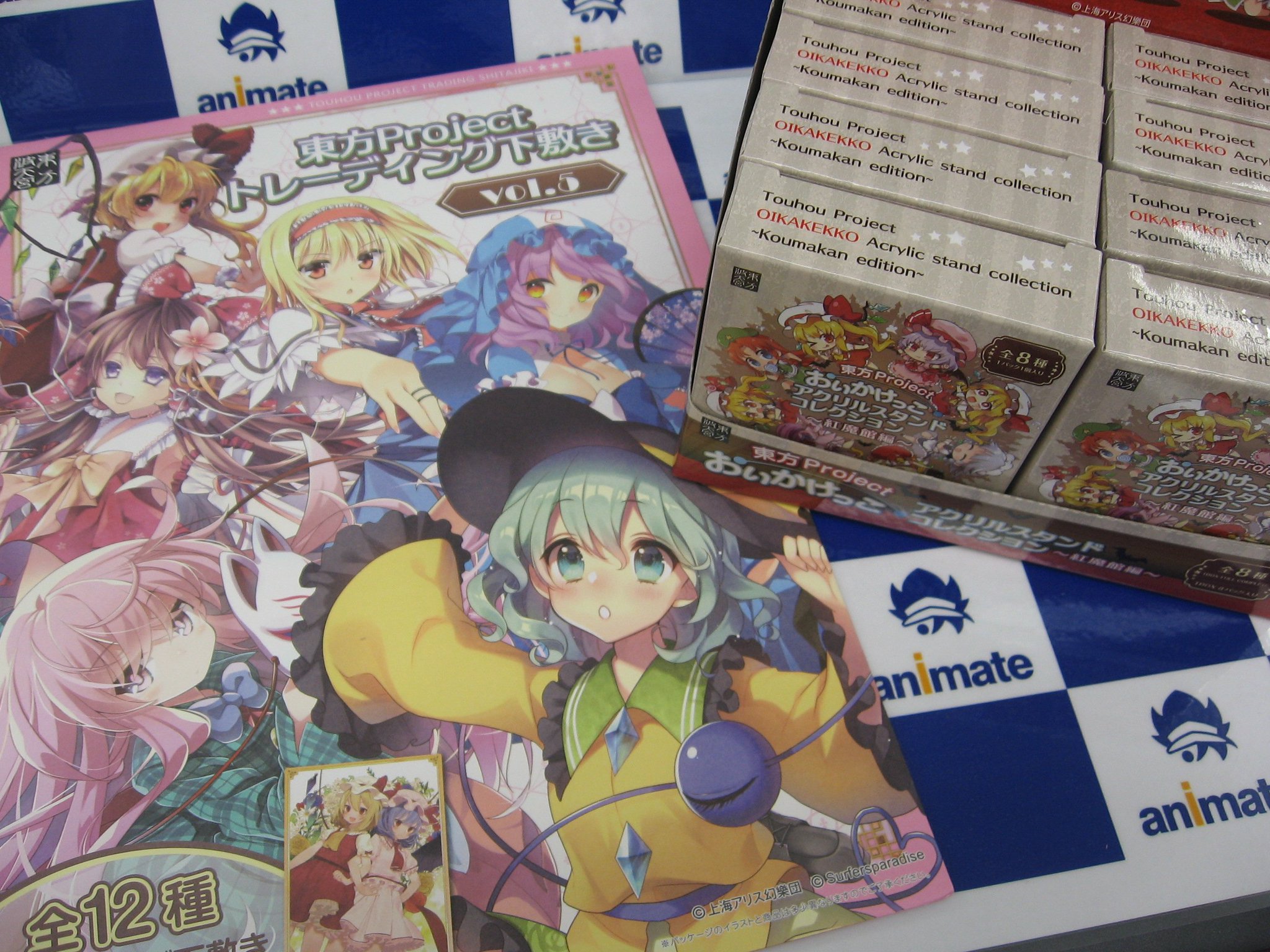 アニメイト山形 グッズ入荷情報 東方project トレーディング下敷きvol 5 おいかけっこアクリルスタンドコレクションが入荷デシタ
