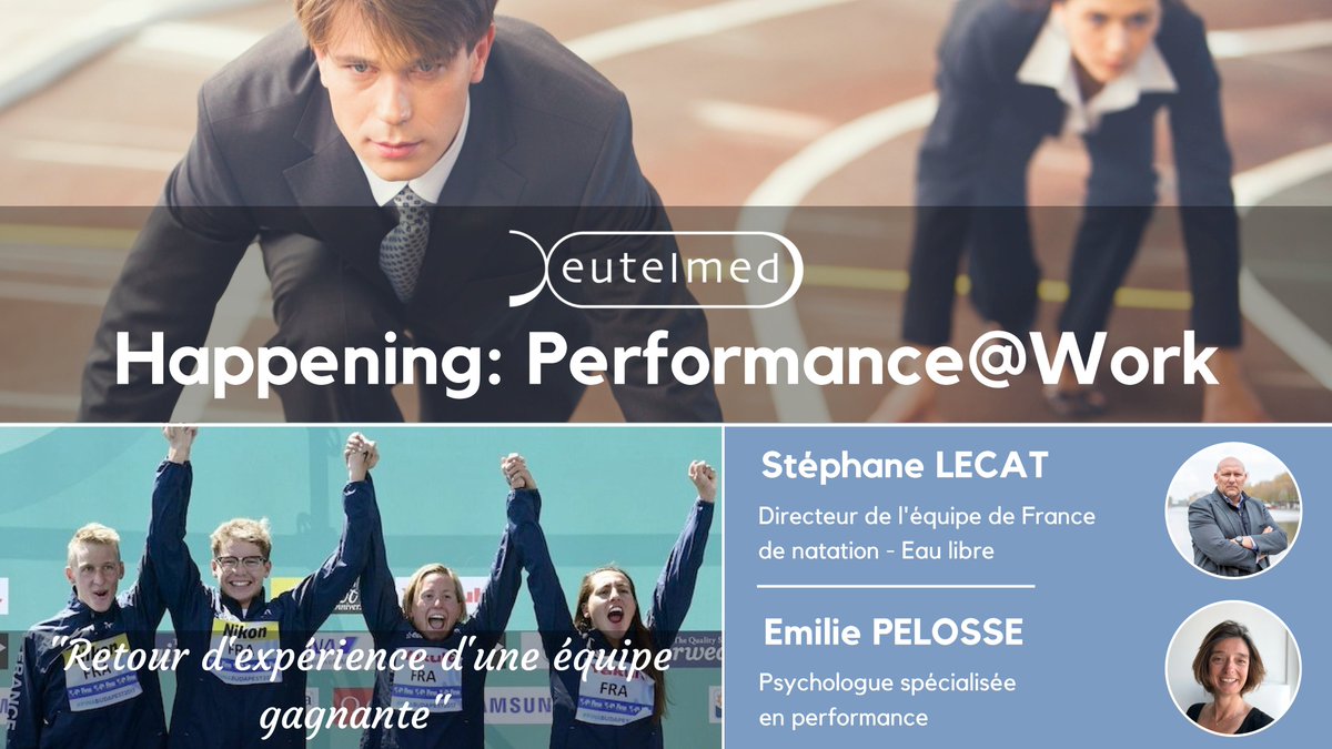 Eutelmed's tweet photo. Comment la performance sportive des champions peut-elle s'appliquer au monde du travail ? @stephane_lecat @emiliepelosse nous livrent leurs expériences et bonnes pratiques : participez à cet événement le 26 juin #eutelmed à Paris #performanceatwork https://t.co/4T00u7o86q https://t.co/2wkkEk40rK