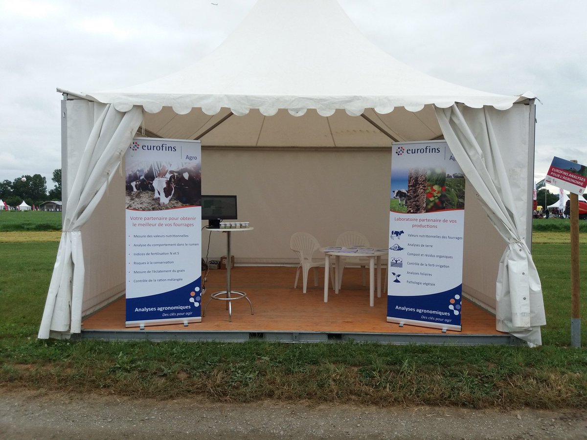Eurofins Agronomie vous accueille sur le #salon de l'herbe et #fourrage venez nombreux sur le stand 8 découvrir nos nouveautés : caractere #rumen, analyse ration melangée par NIR
