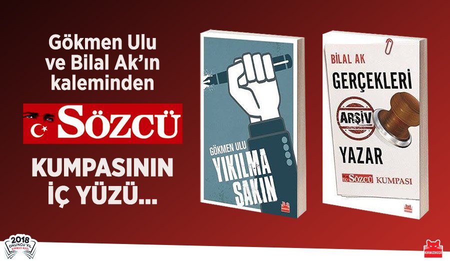 Sözcü yazarlarının iftiralara karşı yanıtları, arşivler, belgeler, gerçekler… Sözcü Davası’nın içyüzü bu kitaplarda.  kirmizikedi.com/kitap/urun/655…   kirmizikedi.com/kitap/urun/2cd…