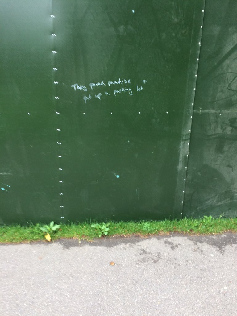 lucierussell12's tweet photo. ‘They paved paradise and put up a parking lot’ Joni Mitchell, #BrockwellPark #FOFD #FieldDay18 @sng_paul https://t.co/DGTzJFDr2F