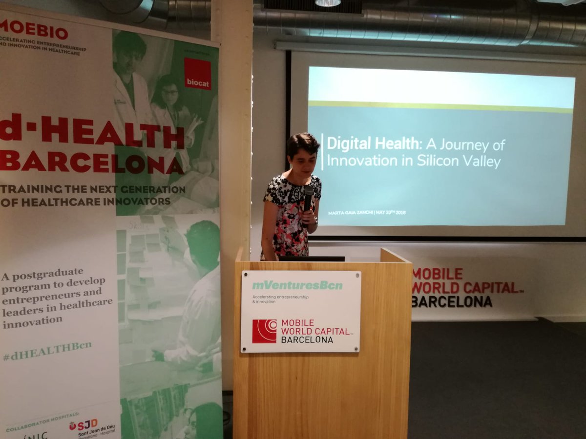 begofsimon's tweet photo. Aprenent sobre #DigitalHealth dels millors experts d'@Stanford. Avui a @bcntechcity amb @medinnovo directora a @SUBiodesign: '' Aviat deixarem de dir-li #DigitalHealth per dir-li només #healthcare''. 

#innovation #dhealth #salut https://t.co/QFTT9DBdVI