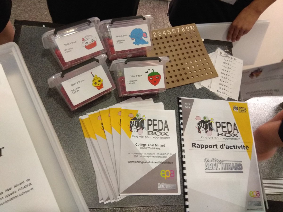 Les minis entrepreneurs <a href="/EPABourgogne/">EPA Bourgogne</a> sont en lice
#PEDABOX #Carac'Terre #cnme2018 <a href="/epafrance/">Entreprendre pour Apprendre France</a>