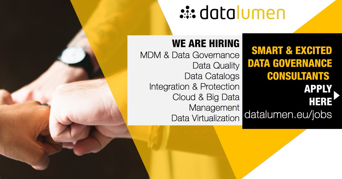datalumen's tweet photo. We're #HIRING and looking for great people to join us. If you love #DATA and want to help delivering solutions that really turn data into value, Datalumen is the place to be. See https://t.co/bwB2NZEFi3 Have a look and reach out to us! https://t.co/HZwThsyQcn