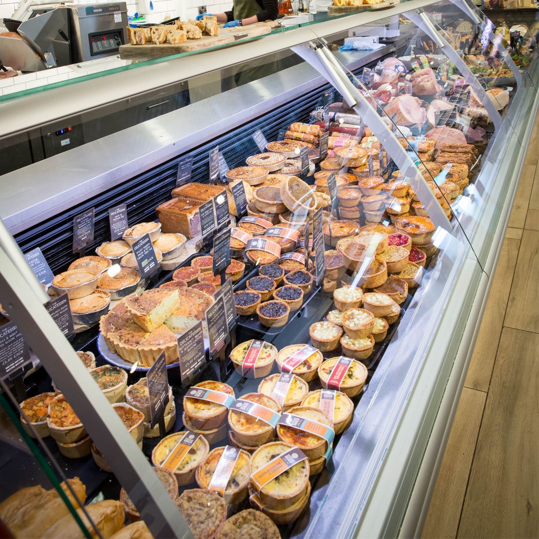 Holliesfarmshop's tweet photo. Lots of tasty pies to choose from in the Delicatessen counter at Little Budworth! Which is your favourite?
#theholliesfarmshop #littlebudworth #a49 #Cheshire #Delicatessen #pies #Deli https://t.co/Kcri4V0fBK