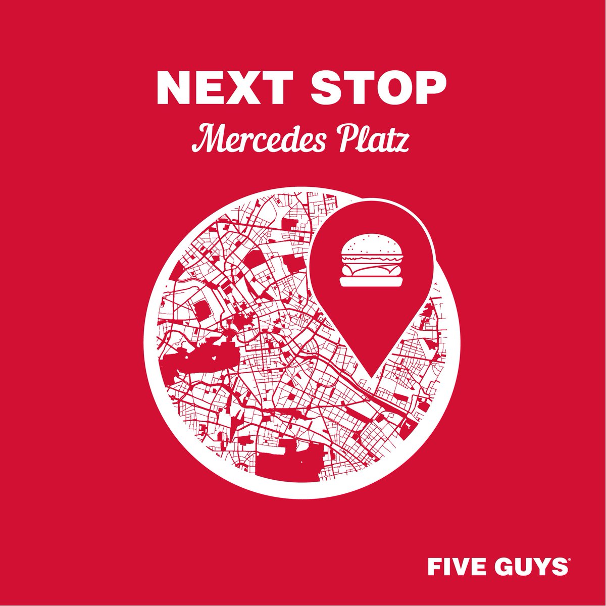 ..weil wir es einfach nicht länger für uns behalten können 😍 - Wir beglücken den @mercedesplatz in Berlin ab Herbst mit Five Guys 🍔! 🎉 #opening #fiveguysdeutschland #fiveguysburger #berlin #announcement
