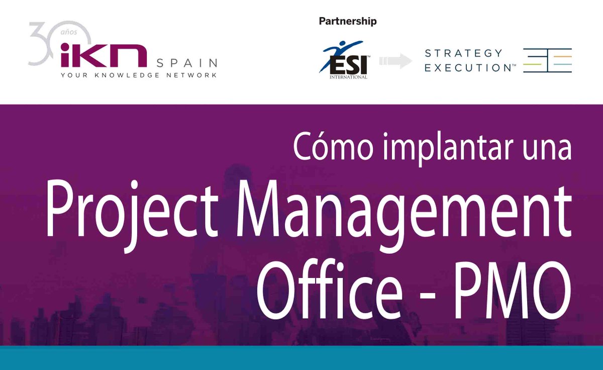ESIspain's tweet photo. Descubre la #HojadeRuta para implantar la #PMO
en tu empresa y descubre cómo implantar una PMO para conseguir la excelencia en la #Gestión Global de #Proyectos gracias al curso de formación "#ProjectManagementOffice - PMO" certificado por @iKN_Spain y #ESI https://t.co/OzXApUDpHI https://t.co/HuPPA3yRUd