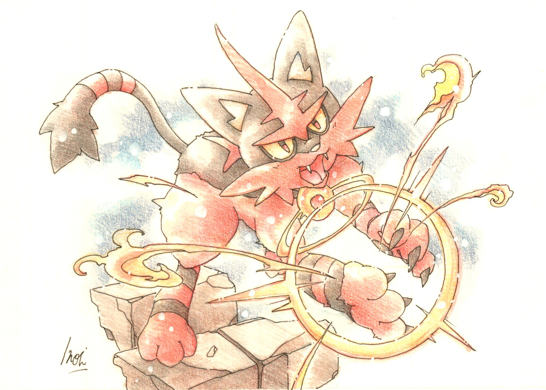 Inori Auf Twitter 今日のポケモン図鑑 ｎｏ ６９９ ニャヒートの ねこだまし T Co S7xv13qk8r Twitter
