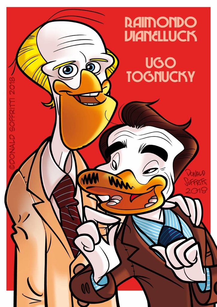 Omaggio a due grandi del passato, per la loro comicità pulita raffinata e straordinariamente tagliente. Raimondo Vianello e Ugo Tognazzi.
