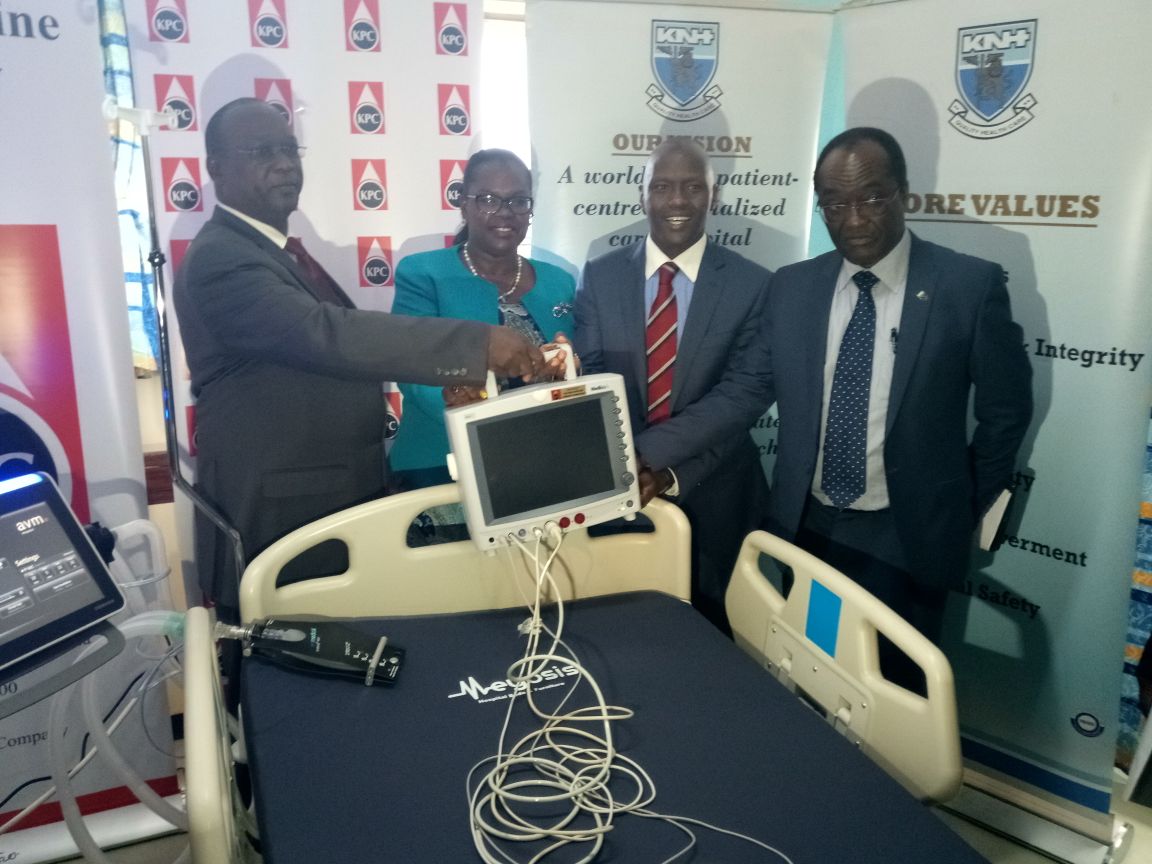 Today KPC Board Member Felicity Biriri &amp; KPC MD Joe Sang handedover an ICU bed to <a href="/KNH_hospital/">Kenyatta National Hospital</a>. #BeyondFuel