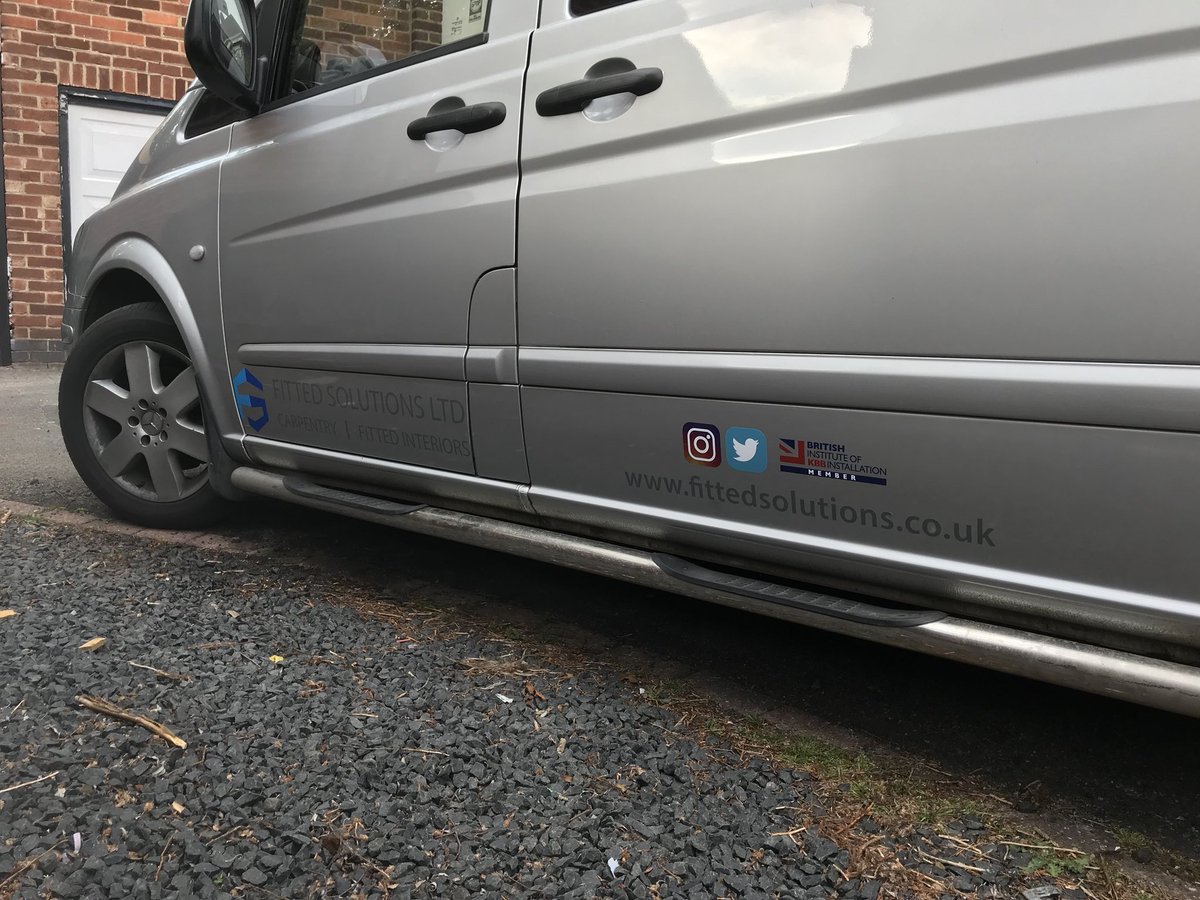 fittedsolution's tweet image. Some new stickers on the van. Really pleased with how they turned out.