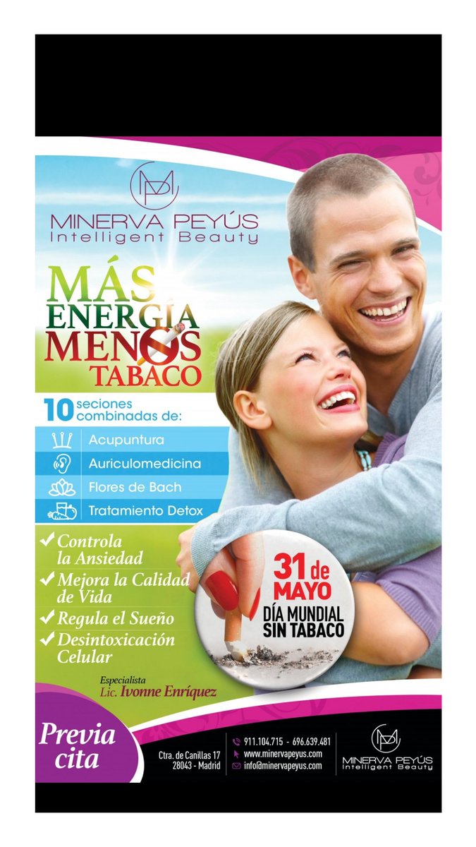 MinervaPeyus's tweet photo. 31 de Mayo #DiaMundialSinTabaco. 
Te invitamos a una charla para hablar sobre los motivos que llevan a fumar y las soluciones que podemos llevar a cabo para llevar una vida más saludable.¡Pide tu cita!
#NoFumar #dejardefumar #salud #cerodependencia https://t.co/filaf0hn9R