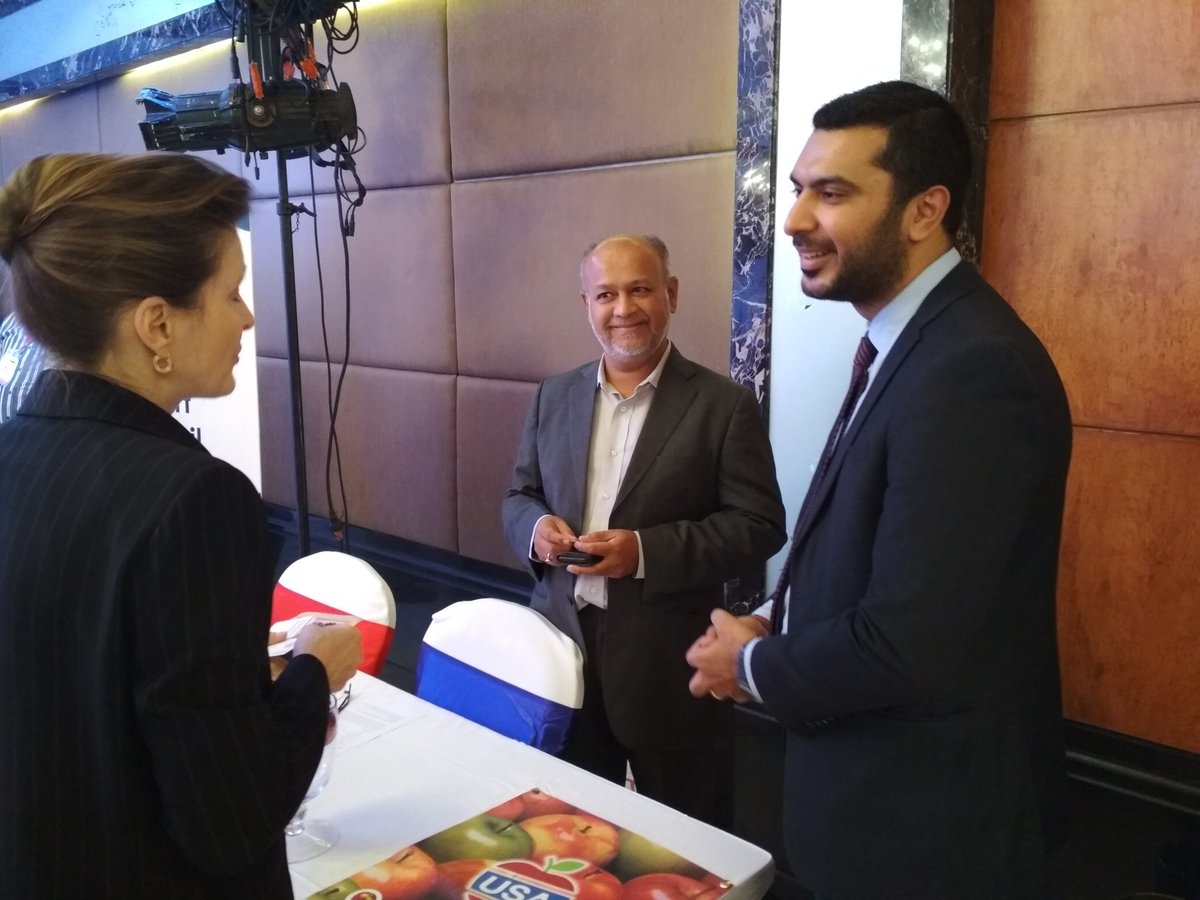 Maeflower_India's tweet photo. Namma Chennai- Thanks to everyone that visited our booth to discuss US Apples at Table Top Trade show in Chennai. Great to see many new and familiar faces! This will further strengthen the relationship between both India and the US through agricultural products. #USAEC #USDATrade https://t.co/9lz3bnfiRA