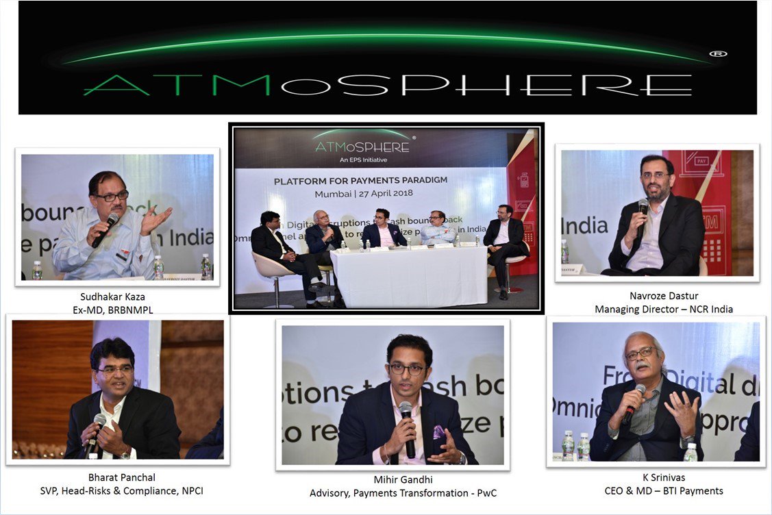 EPS_Initiative's tweet photo. THE ESTEEMED PANEL SPEAKERS Sharing Insights on “Disruptions in the Payments Space” at #ATMoSPHERE @EPS_Initiative 2018 https://t.co/JmSq8NKnhV