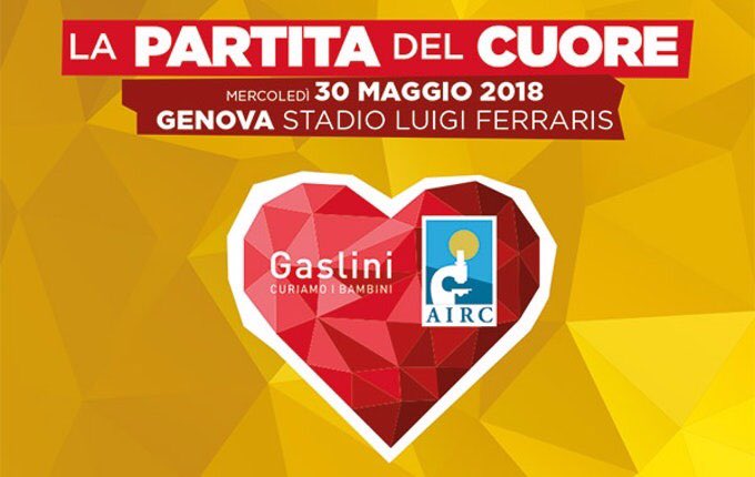 maxbiaggi's tweet photo. Ciao ragazzi, la Partita del Cuore 2018, i cui proventi saranno devoluti a sostegno dell’Istituto Gaslini di Genova e dell’AIRC, sarà giocata in ricordo del mio fratellone @FabrizFrizzi. Ci vediamo allo stadio Ferraris di Genova alle 21.30 con diretta su Raiuno. A dopo ragazzi💪 https://t.co/qnw6fWTW2L