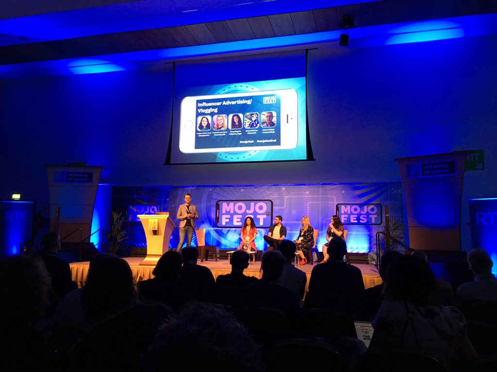 corinne_podger's tweet photo. Super useful session now underway at @mojofestival: Vlogging and Influencer Advertising with a smartphone. Watch now/later on @TweeterStewart's livestream here: https://t.co/Hop0Q8uI4p #mojofest #contentmarketing #vlogging #jschools https://t.co/3Ge2WZe82V