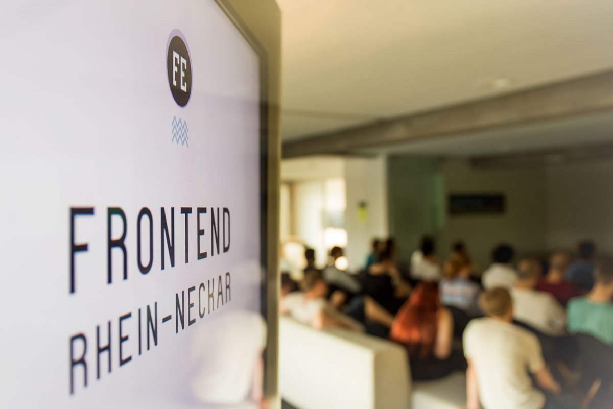 FrontendRN's tweet photo. Wir haben uns über euren Besuch gestern sehr gefreut! Ein großes Dankeschön geht an @Linus_Borg und @Bloggerschmidt für die spannenden Talks - ihr habt einen großen Teil zu diesem wunderbaren Auftakt beigetragen! #FrontendRN https://t.co/BcFSdTS2kG