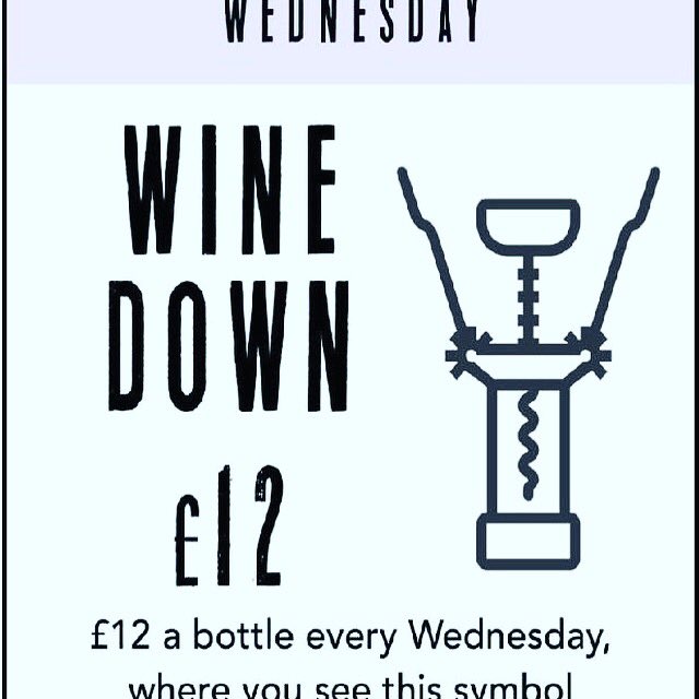 See the sign get the wine