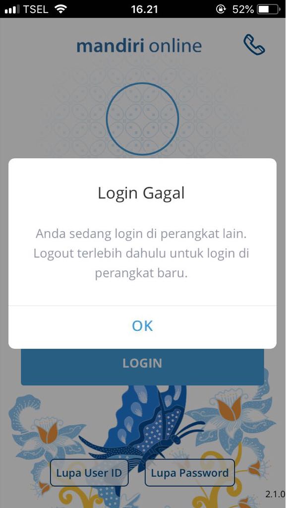 bangajijul's tweet photo. @bankmandiri ini kenapa ya? https://t.co/ZgBbNYRMMZ