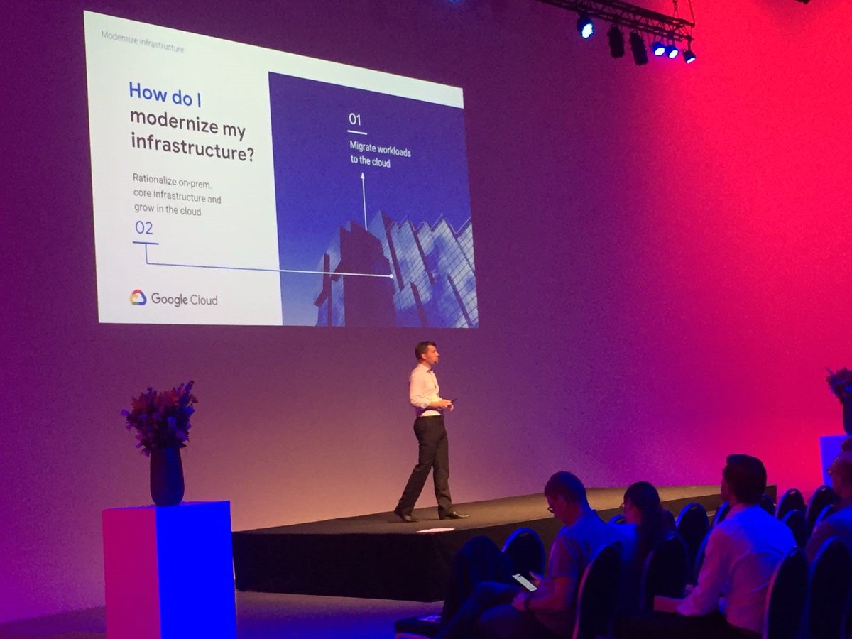 SecuritasVito's tweet photo. "Estimates have data centers consuming ~2% of the world's electricity." - @freekvdgriendt van @gcompany over innovatieve sustainability met @Google op de @VITObelgium-raamcontractdag van @Securitas_BE. #vrcd18 https://t.co/9YtGQijWSy