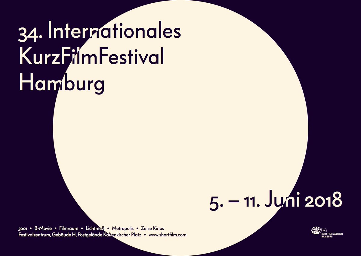 #IKFF2018 im <a href="/FilmRaum/">FilmRaum</a> 
34. INTERNATIONALES KURZ FILM FESTIVAL HAMBURG ist mit der Sektion Deutscher Wettbewerb bei uns im FilmRaum zu Gast. 

Tickets&amp;Infos: filmraum.net
