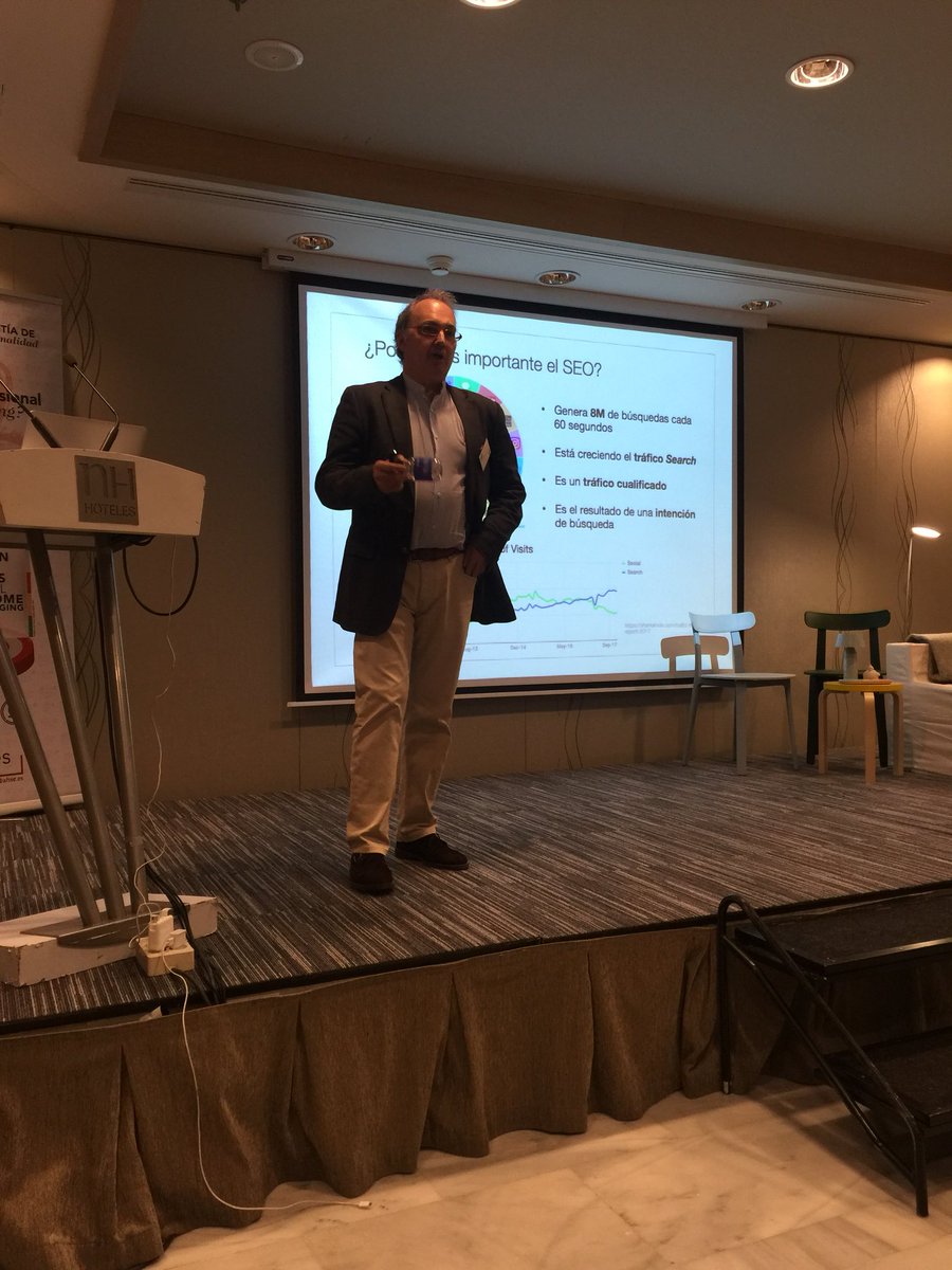 #convencionahse18 José Fernández Ávila nos lleva al apasionante (y necesario) mundo del posicionamiento web  (8.000.000 de búsquedas por segundo 😱)
