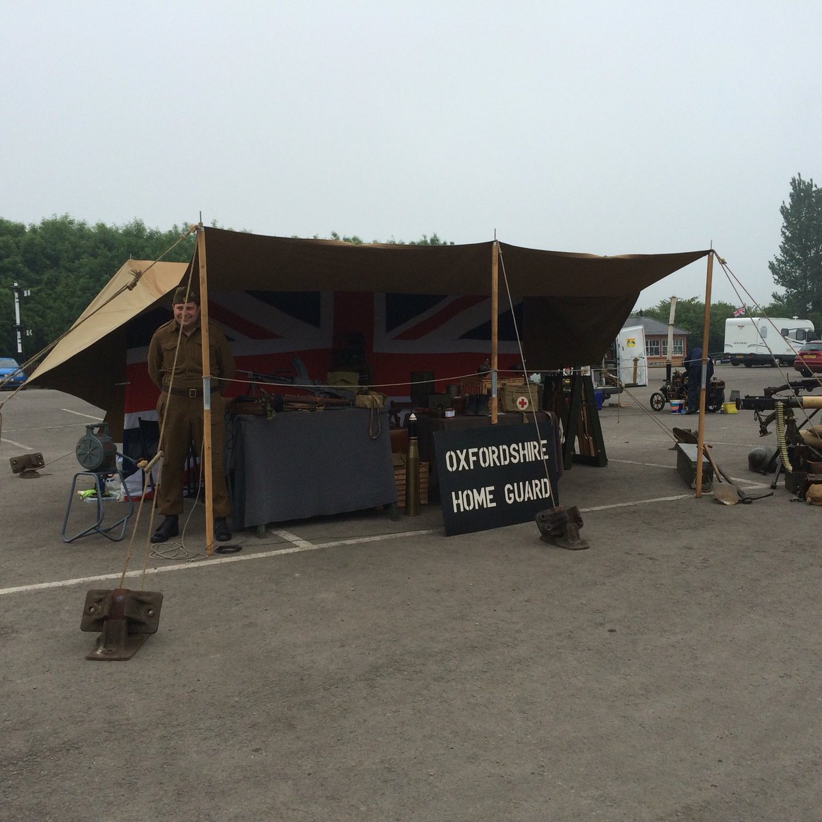 BicesterHG's tweet photo. We had a great time at the weekend with a display at the Gloucestershire and Warwickshire Railway Steam Gala. #camping #Cotswolds https://t.co/o1kkCThJeL