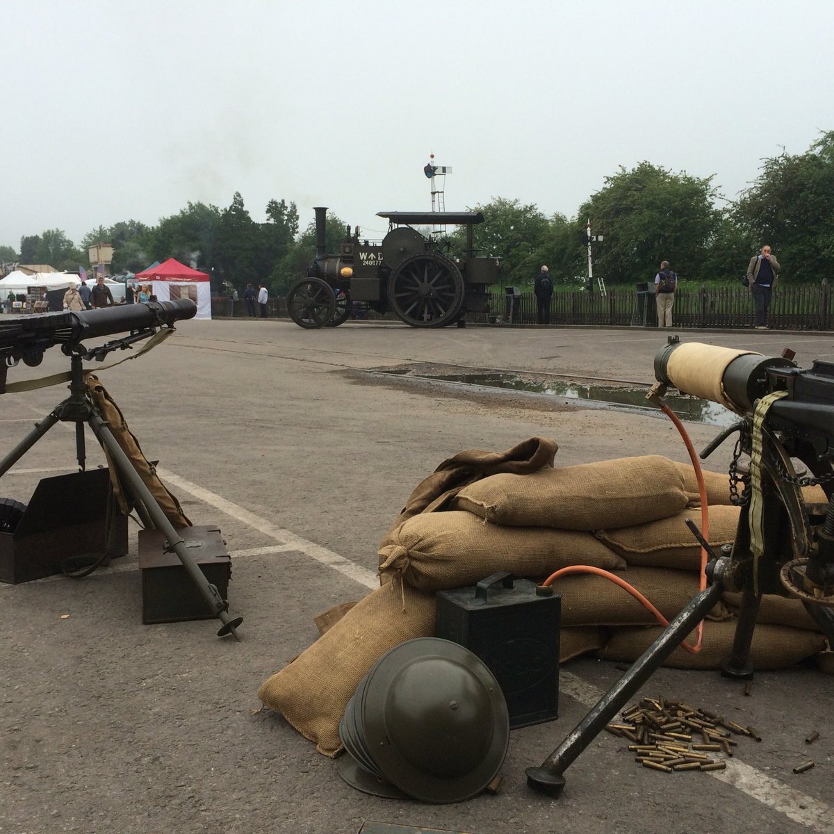 BicesterHG's tweet photo. We had a great time at the weekend with a display at the Gloucestershire and Warwickshire Railway Steam Gala. #camping #Cotswolds https://t.co/o1kkCThJeL