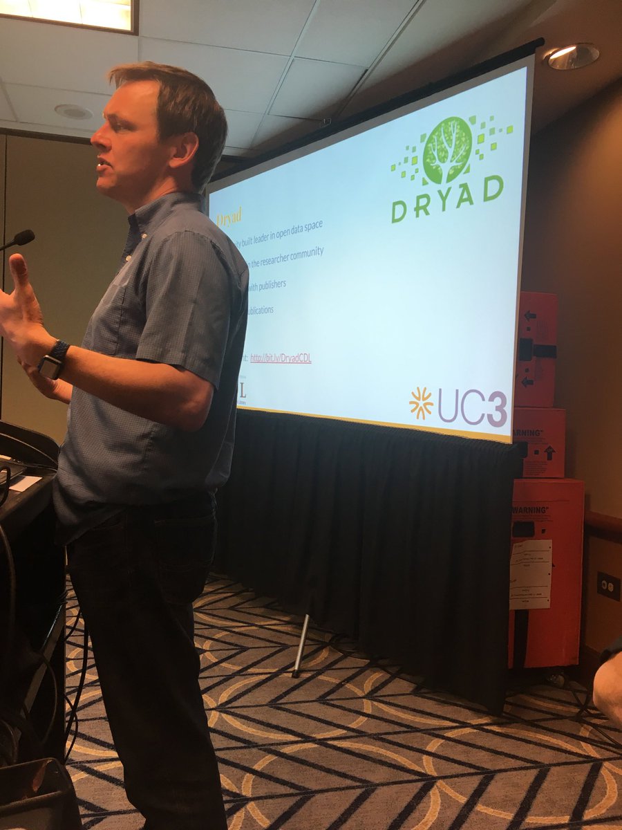 KristenRatan's tweet image. @UC3CDL is collaborating with @datadryad! @chodacki says it’s based on DASH platform for dataset publishing. #SSP2018 #ssp18 #osbazaar