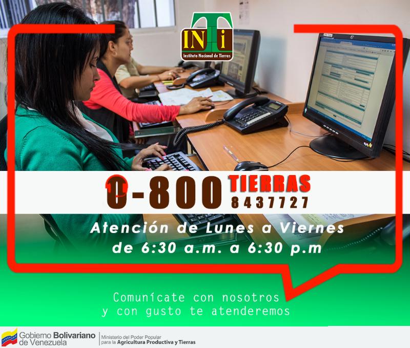 INTi_Venezuela's tweet photo. #INTiInforma Comunícate con nosotros el @INTi_Venezuela está para servirte e informarte todo sobre el agro y mucho más. @NicolasMaduro @wcastroPSUV @LuiSoteldoPapel #FelizMiércoles #ÚneteASembrarLaPatria https://t.co/y2oCiCsZZf