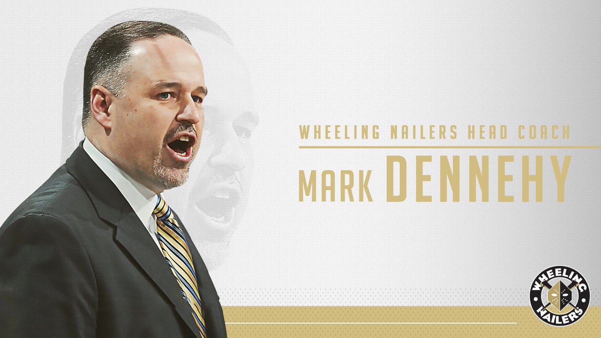 WheelingNailers's tweet photo. OFFICIAL: The Wheeling Nailers name Mark Dennehy as the 17th Head Coach in team history.

Full Press Release: 
https://t.co/OLgHJYrBEb https://t.co/5wqXvlliYQ