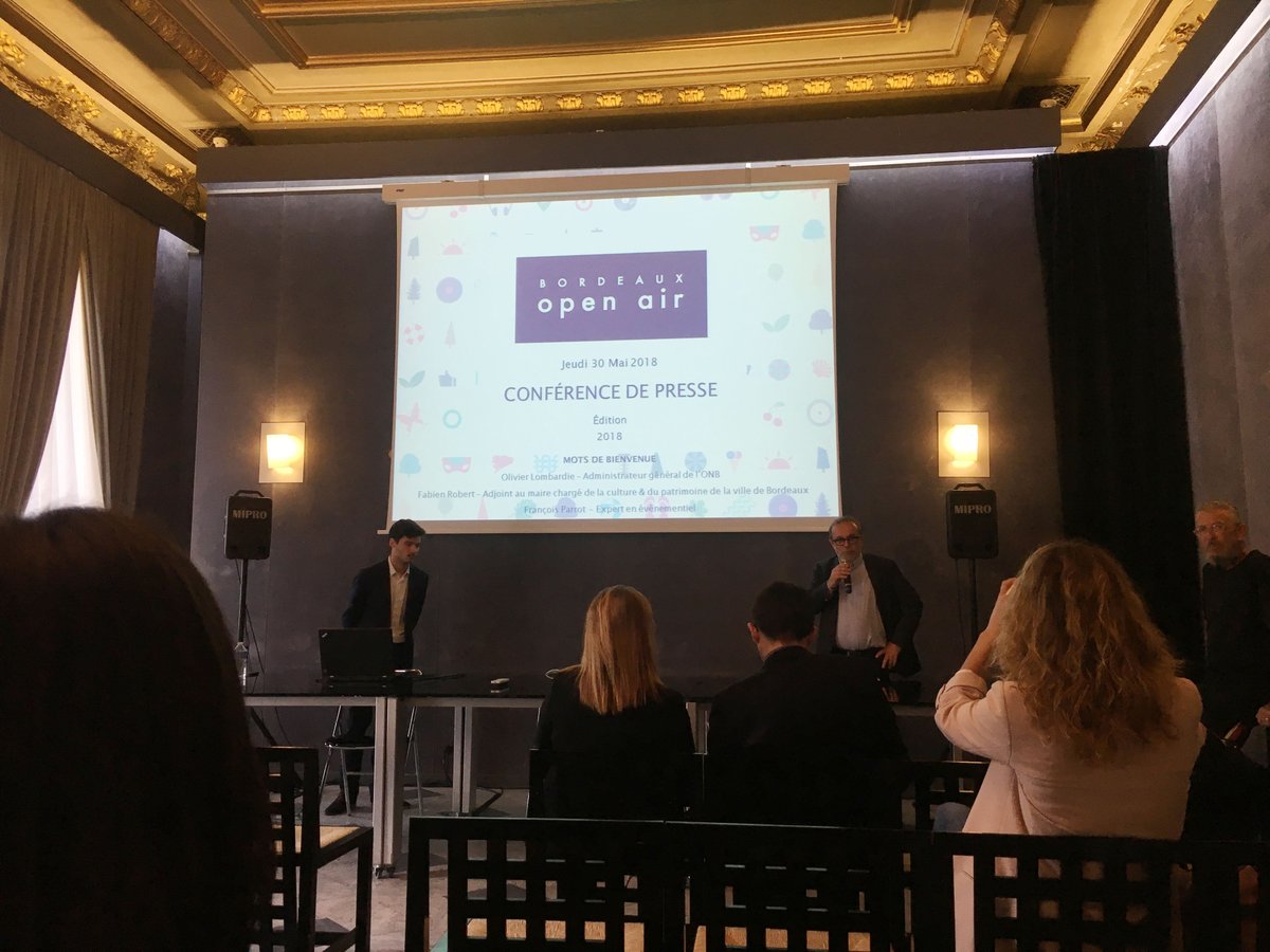 Brumisphere's tweet image. [#BORDEAUXOPENAIR !] Nous étions ce matin à la conférence de presse de @BordeauxOpenAir ; dévoilement de la programmation et présentation des partenaires !

#bordeaux #bxopenair #boa