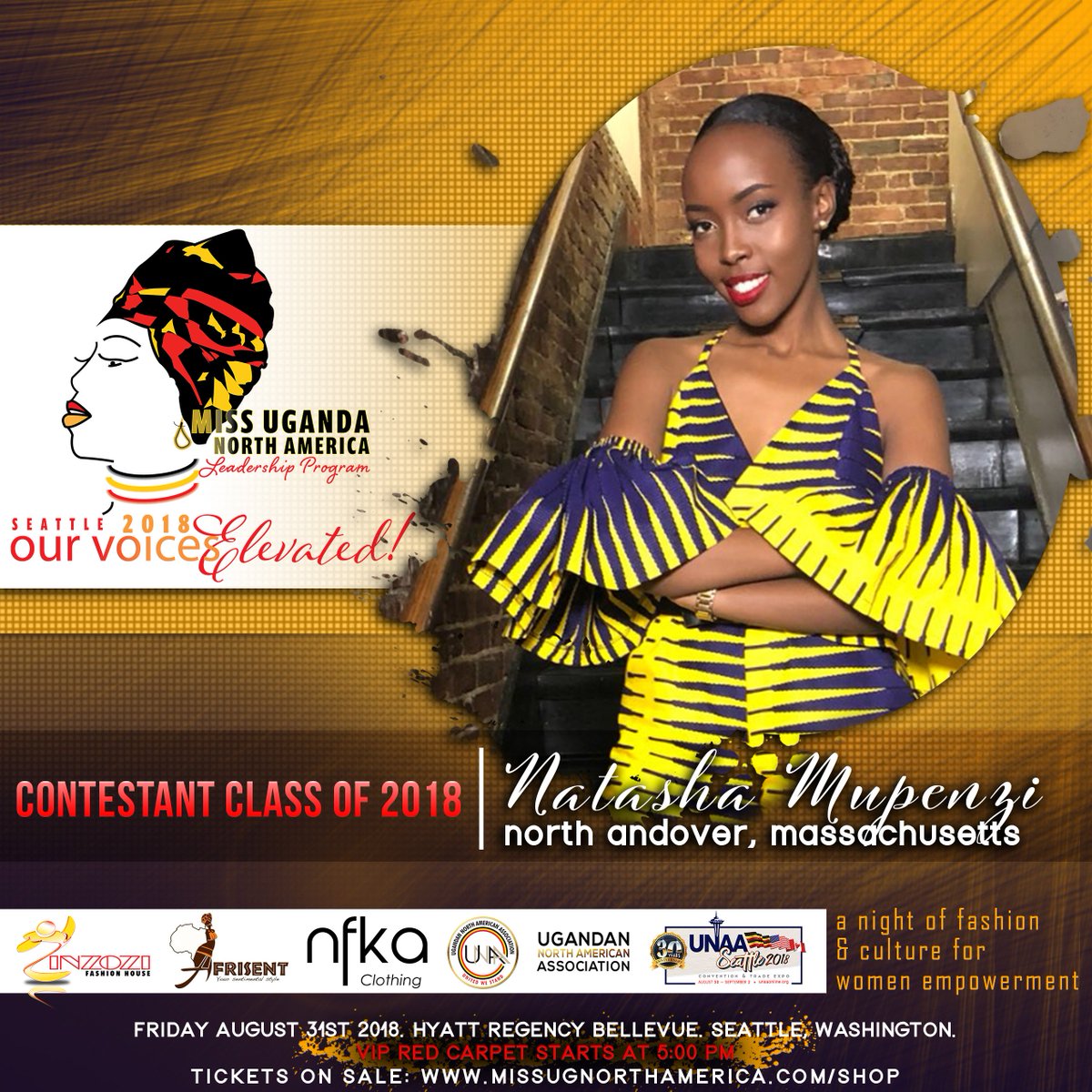 missuganda_na's tweet photo. As one of the happiest countries in Africa, we Ugandans revel in our cultural diversity. We will be showing off that diversity to the rest of North America. Meet Natasha Mupenzi from, Massachusetts. Born in Uganda and raised in Uganda and Rwanda. 
#Metoomovement #Classof2018 https://t.co/EJSecohMik