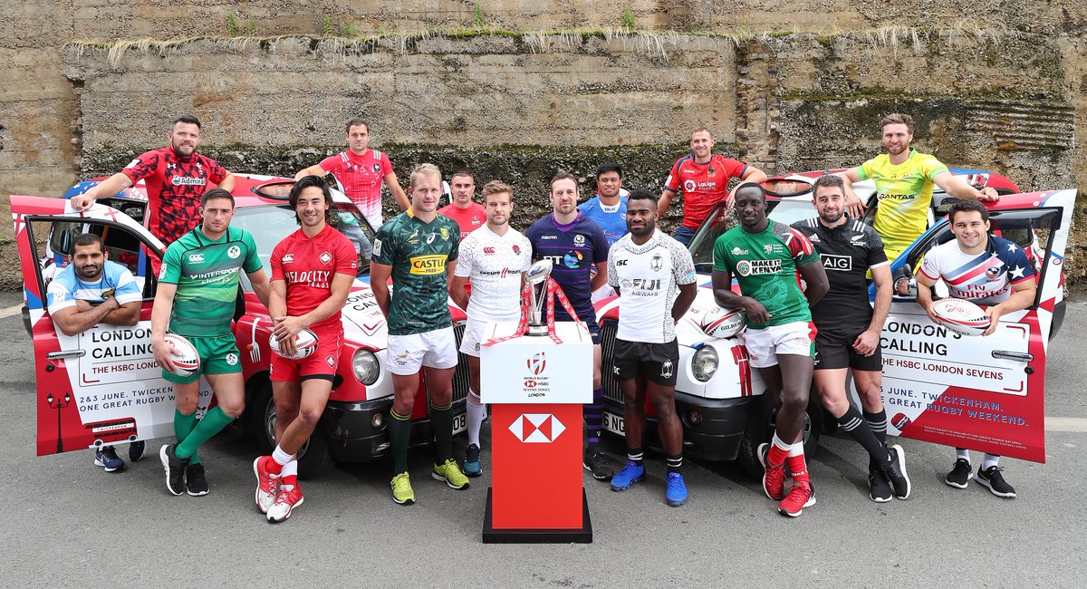 SVNSSeries's tweet photo. The 16 captains are all set for the HSBC London Sevens, kicking off this weekend! 

Standings: 

🇫🇯 – 145
🇿🇦 – 141
🇳🇿 – 120
🇦🇺 – 108
🇺🇸 – 93
🇰🇪 – 93
🇦🇷 – 92
🏴󠁧󠁢󠁥󠁮󠁧󠁿 – 88
🇼🇸 – 55
🏴󠁧󠁢󠁳󠁣󠁴󠁿 – 51
🇨🇦 – 51
🇫🇷 – 47
🇪🇸 – 45
🏴󠁧󠁢󠁷󠁬󠁳󠁿 – 35
🇷🇺 – 20 https://t.co/1LXceP2HZ7