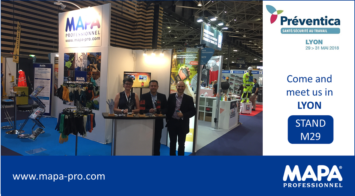 Come and meet us in @Preventica Lyon! We are at Stand M29! #healthandsafety #protectivegloves #mapapro #prevlyon