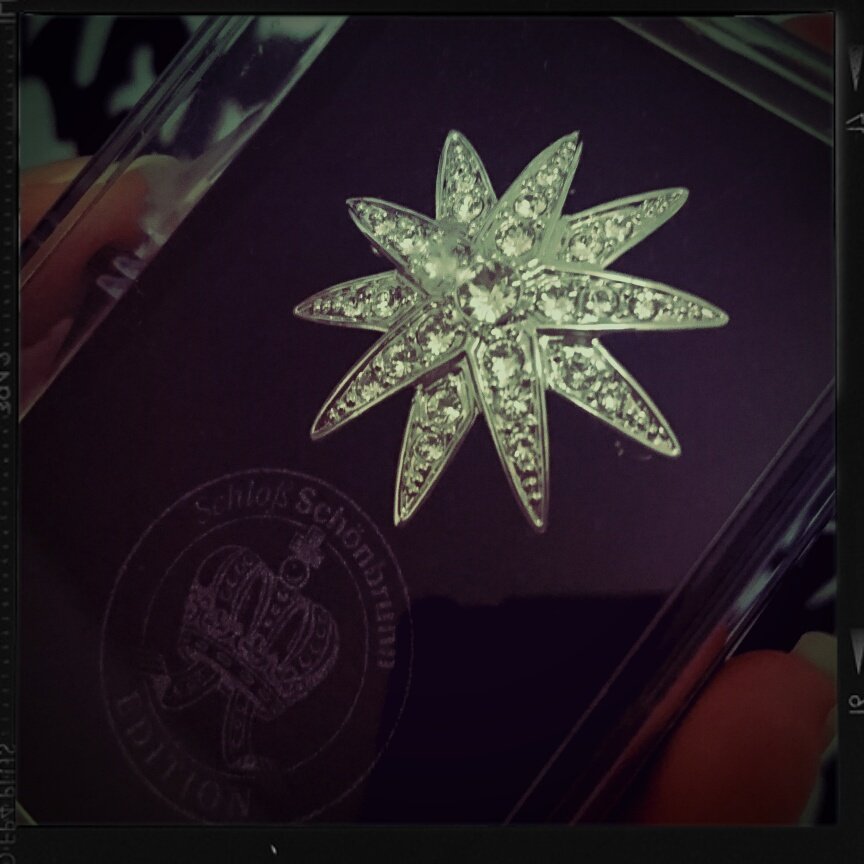 honeyuniversity's tweet photo. 毎年、誕生日やクリスマスになると母がくれるシシィスターシリーズ。今回はブローチ♪遥々ウィーンから来てくれたと思うと嬉しいよ♪#XnRetro #xnview https://t.co/pwLUQoYM1u