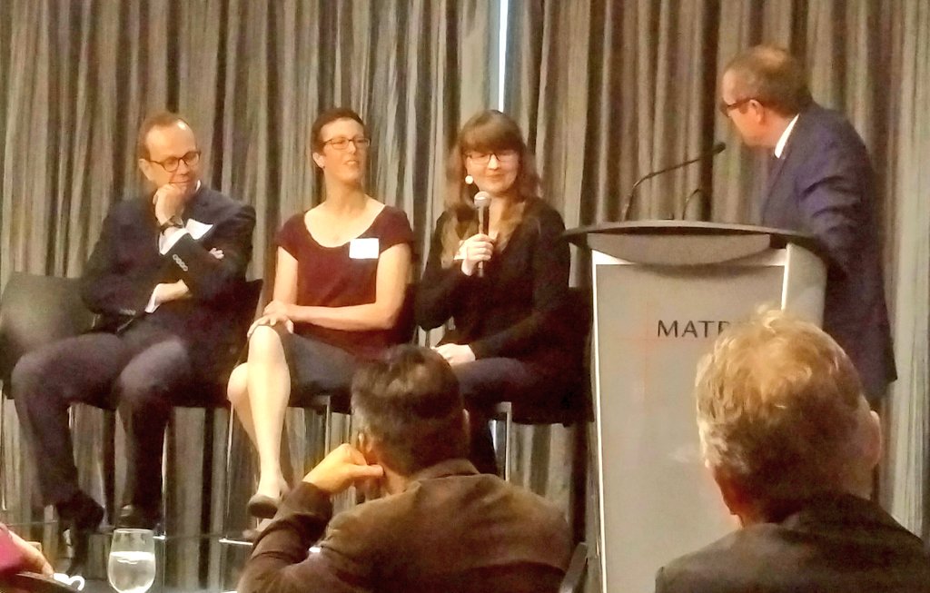 RichardStarke's tweet photo. MS research in Alberta is world - leading. We attract some of the best &amp; brightest researchers from all over the world. Inspiring to meet &amp; hear from Dr. Powers, Dr. Kuipers (originally from Holland) &amp; Dr. Voronova (from Estonia). #WorldMSDay #ableg @mssocietyABNWT https://t.co/u1jfpWy6Tk