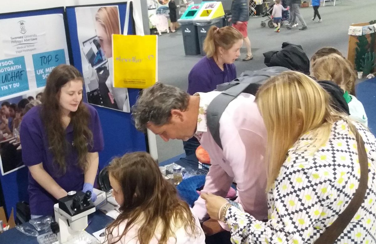 ProfHoff1's tweet photo. #Urdd2018 Wormfest!  Still communicating the beauty and danger of parasitic worms to crowds of future parasitologists (and their parents).  Well done @ibers_aber @BCHCAber Helen, Holly and Jo. https://t.co/40FZoXjzJg