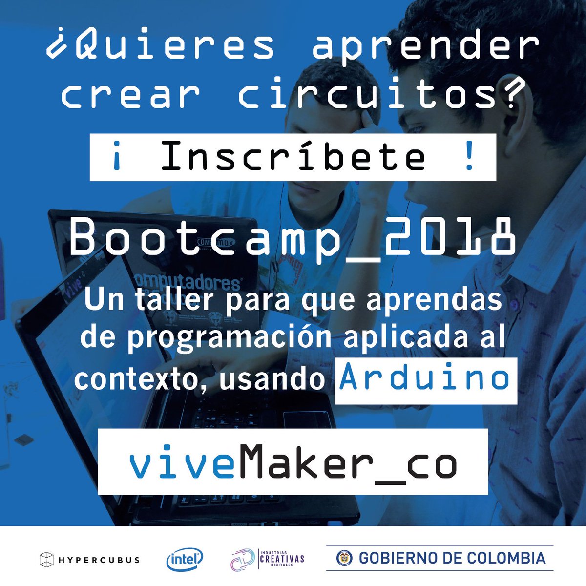 ViveLabBoyaca's tweet photo. Porque en Boyacá solucionamos retos y queremos ser parte del cambio #viveMaker_co. Inscríbete en https://t.co/vVW71oFYBy @ViveLabBoyaca @SecTICBoyaca @CreemosEnTIC https://t.co/DycARY5Npe