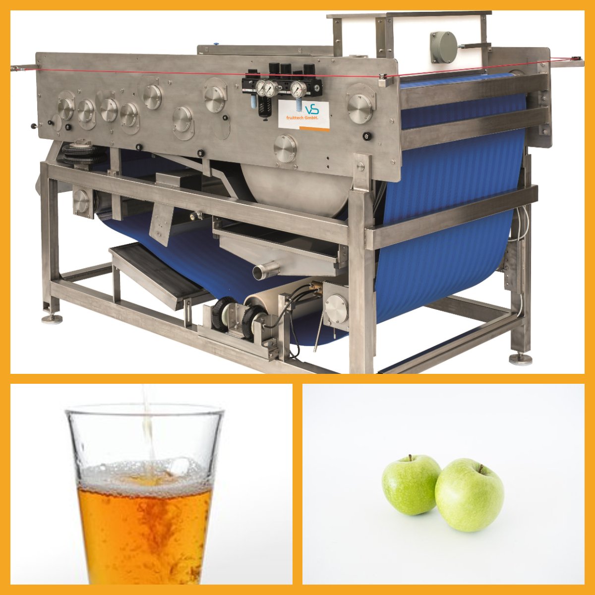 fruittechraab's tweet image. Es ist wieder soweit, ab in den Saisonstart. 🍎
Im Zuge dessen möchten wir euch jeden Monat eine unserer Maschinen vorstellen. 
Den Anfang macht unsere Bandpresse.
Egal Apfel oder viele mehr, so holen Sie mehr aus Ihren regionalen Produkten heraus. 🍒
