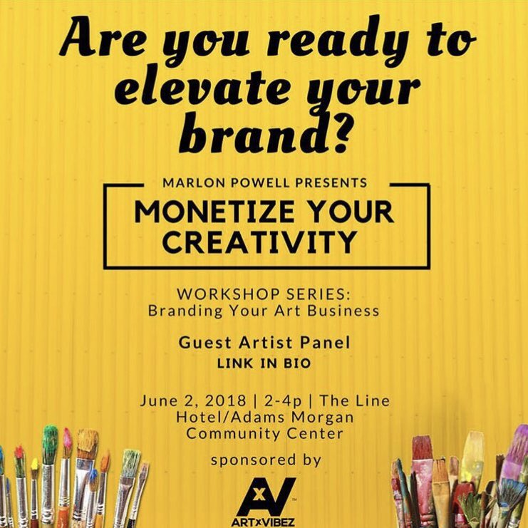 BailiwickCrewDC's tweet photo. This Saturday, we’ll be on a panel called #MonetizeYourCreativity with a bunch of dope local artists. 

Come out and hear us talk about building our brands! 🔥💪🏾🔑

#DCstyle #ElevateYourBrand
#artvibez https://t.co/o90g0CUVEs