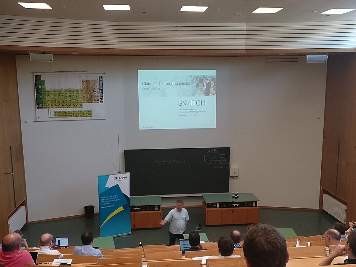 ICCLab (@icc_lab) on Twitter photo .@jcfischer from <a href="/SWITCHengines/">SWITCHengines</a> addressing the pieces missing from #cloud solutions at #OpenCloudDay .@jcfischer from <a href="/SWITCHengines/">SWITCHengines</a> addressing the pieces missing from #cloud solutions at #OpenCloudDay