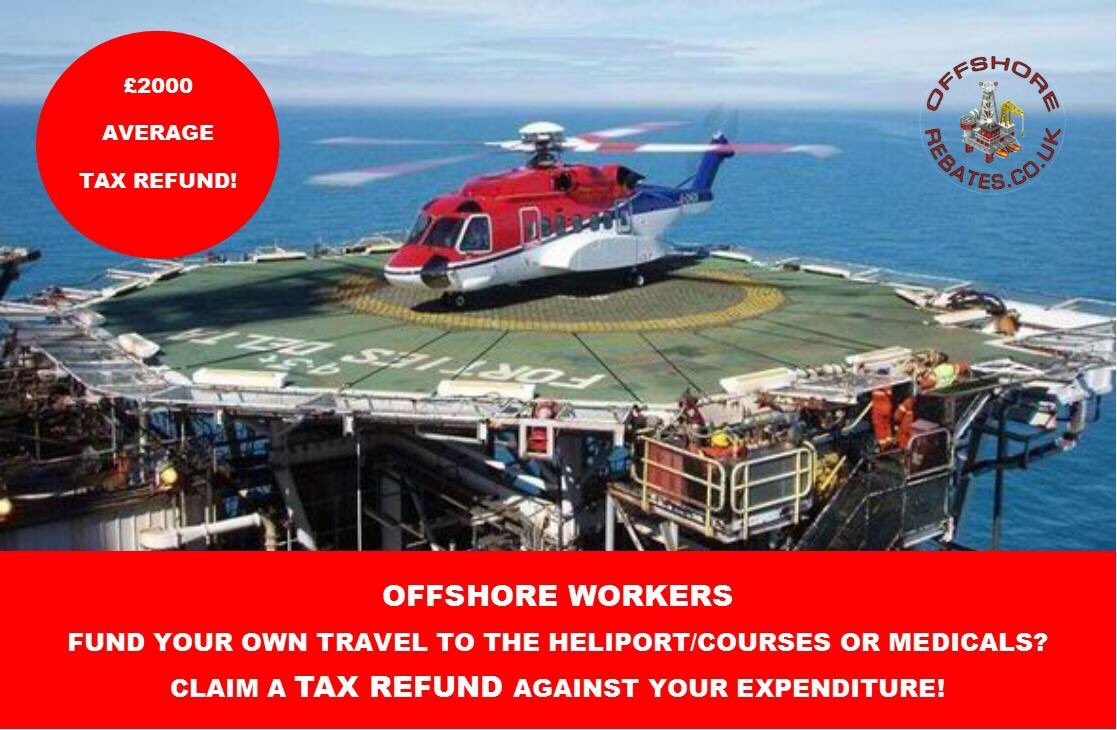 offshorerebates's tweet photo. Offshore Workers - If you pay for your own travel to the heliport, or any medicals/courses (BOSIET, MIST or FOET), click https://t.co/vKI6BXvXpA to claim a Tax Refund against your expenditure.

#oilandgas #taxrefund #northsea https://t.co/kyt197UIFn